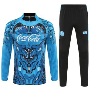 2025-26 Napoli Light Blue Tracksuit - Camo - Front