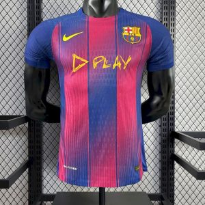 2025 26 Player Version Mens Barcelon X Ed Sheeran Home Jersey - Front
