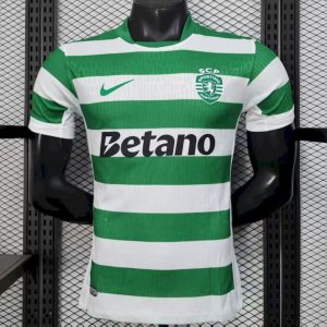 2025 26 Player Version Sporting CP Home Jersey - Front
