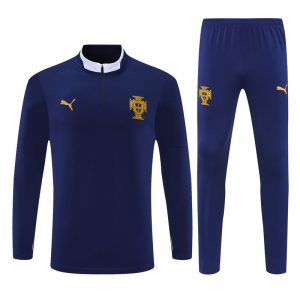 2025-26 Portugal Navy Blue Tracksuit - Front