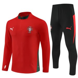 2025-26 Portugal Red Tracksuit - Front
