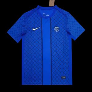 2025/26 PSG Blue with Diamond Pattern Jersey - Front