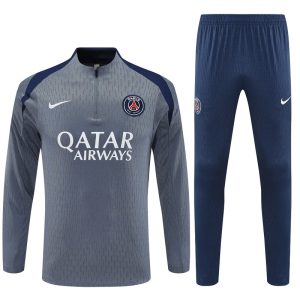 2025-26 PSG Grey Tracksuit - Player Version - Front