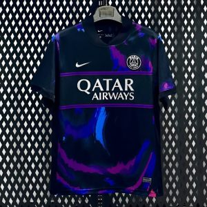 2025/26 PSG Paris Saint-Germain Black Pink Blue Special Edition Soccer Jersey - Front