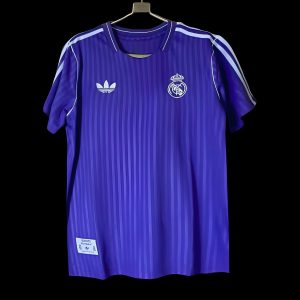 2025/26 Real Madrid Adidas Original Purple Icon Jersey - Front