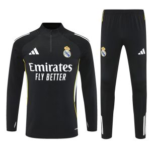 2025-26 Real Madrid Black Tracksuit - Front