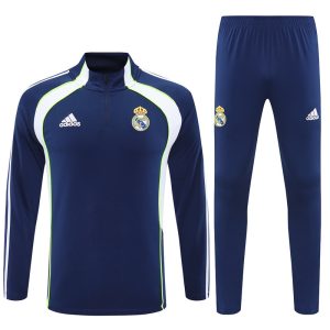 2025-26 Real Madrid Navy Blue Tracksuit - Retro Edition - Front