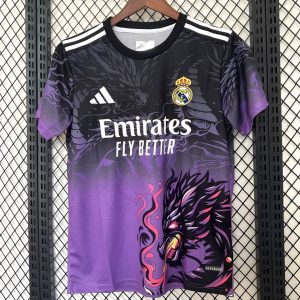 2025/26 Real Madrid  Obsidian Dragon  Special Purple Jersey - Front