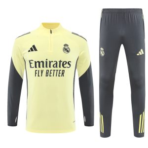 2025-26 Real Madrid Yellow Tracksuit - Front