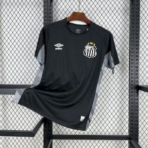 2025/26 Santos Black Goalkeeper Jersey - Front