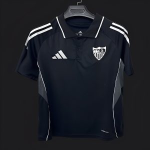 2025/26 Sevilla Black POLO Jersey - Front