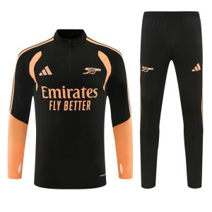 2026-27 Arsenal Black Tracksuit - Front