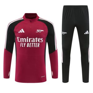 2026-27 Arsenal Burgundy Tracksuit - Front