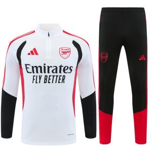 2026-27 Arsenal White Tracksuit - Front
