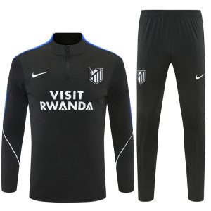2026-27 Atletico Madrid Black Tracksuit - Front