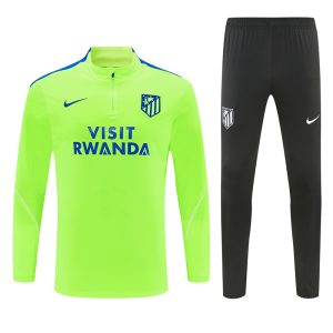 2026-27 Atletico Madrid Neon Green Tracksuit - Front