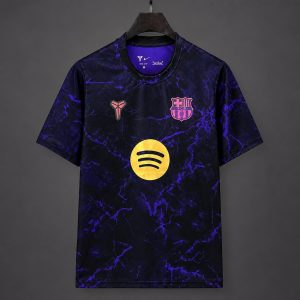 2026/27 Barcelona Pre-Match Away Black&Purple Jersey - Front