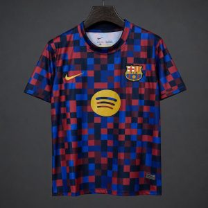 2026/27 Barcelona Pre-Match Shirt Pixelated Blaugrana Jersey - Front