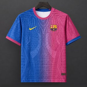 2026/27 Barcelona Special Edition Blue Pink Mosaic Jersey - Front