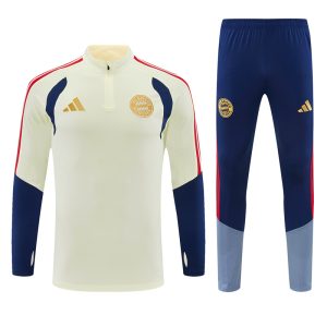2026-27 Bayern Munich Cream Tracksuit - Front
