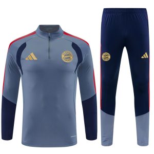 2026-27 Bayern Munich Dark Grey Tracksuit - Front