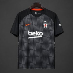 2026/27 Beşiktaş JK Black with Grey Geometric Pattern Training Jersey - Front