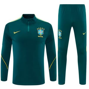 2026-27 Brazil Dark Green Tracksuit - Front