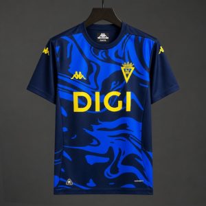 2026/27 Cádiz CF Navy Blue Marble Pattern Pre-Match Jersey - Front