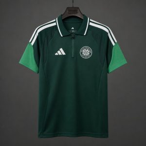 2026/27 Celtic Green Training Polo Jersey - Front