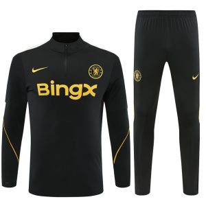 2026-27 Chelsea Black Tracksuit - Front