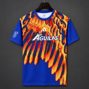 2026/27 Club America Royal Blue Orange Pre-Match Jersey - Front