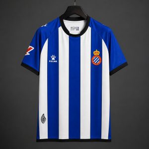 2026/27 Espanyol Home Blue&White Stripe Jersey - Front