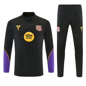 2026-27 FC Barcelona Black Tracksuit - Collaboration Edition - Front