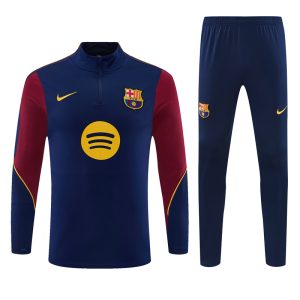 2026-27 FC Barcelona Navy Blue Tracksuit - Front