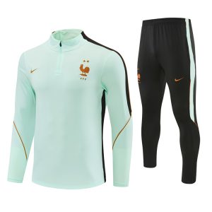 2026-27 France Light Green Tracksuit - Front