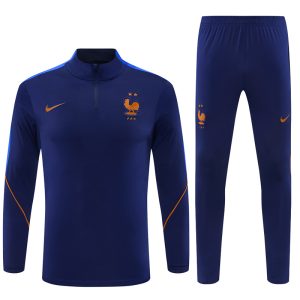 2026-27 France Navy Blue Tracksuit - Front