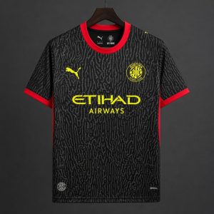2026/27 Girona Away Black Jersey - Front