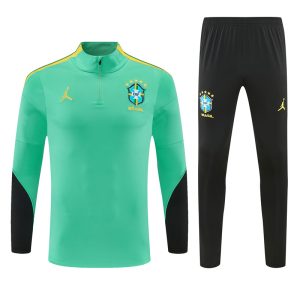 2026-27 Jordan x Brazil Light Green Tracksuit - Front