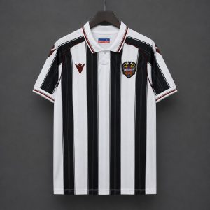 2026/27 Levante UD White & Black Stripes Away Jersey - Front
