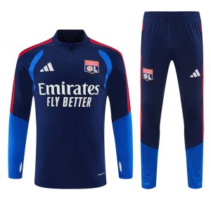 2026-27 Lyon Navy Blue Tracksuit - Front