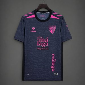 2026/27 Málaga CF Dark Purple & Pink with Text Pattern Third Jersey - Front