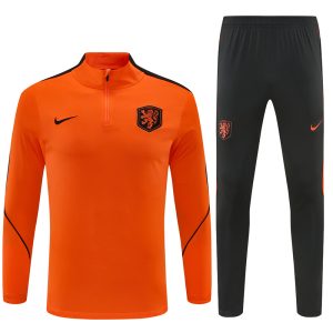 2026-27 Netherlands Orange Tracksuit - Front