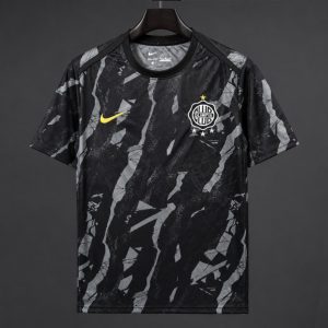 2026/27 Olimpia Black with Abstract Camo Pattern Training Jersey - Front