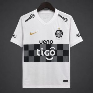 2026/27 Olimpia Home White with Black Checkered Panel Jersey - Front
