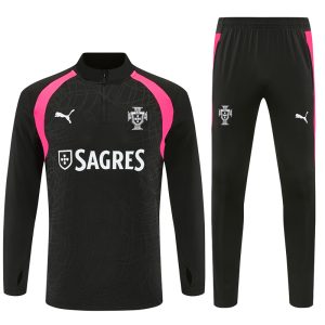 2026-27 Portugal Black Tracksuit - Front