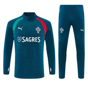 2026-27 Portugal Dark Green Tracksuit - Front