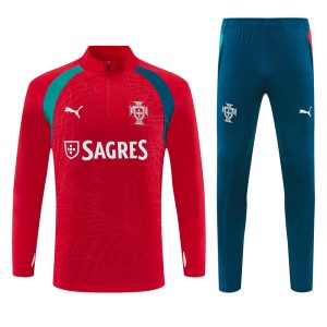 2026-27 Portugal Red Tracksuit - Front