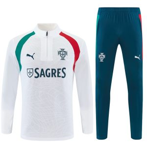 2026-27 Portugal White Tracksuit - Front