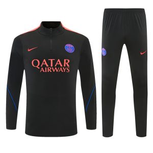 2026-27 PSG Black Tracksuit - Front