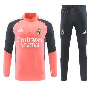 2026-27 Real Madrid Coral Pink Tracksuit - Front